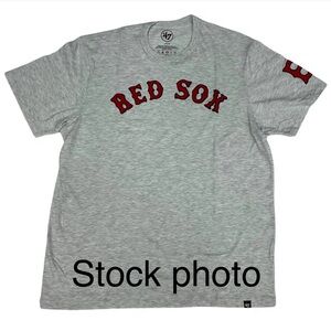 47' Brand Cooperstown Relay Grey Franklin Fieldhouse Tee Boston Red Sox men’s lg